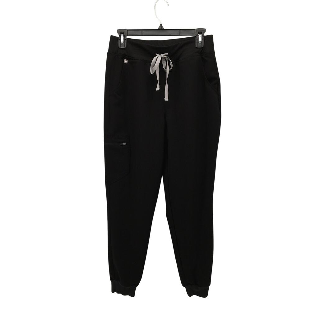 FIGS High Waisted Zamora Jogger Scrub Pant Black Medium M Nursing Healthcare